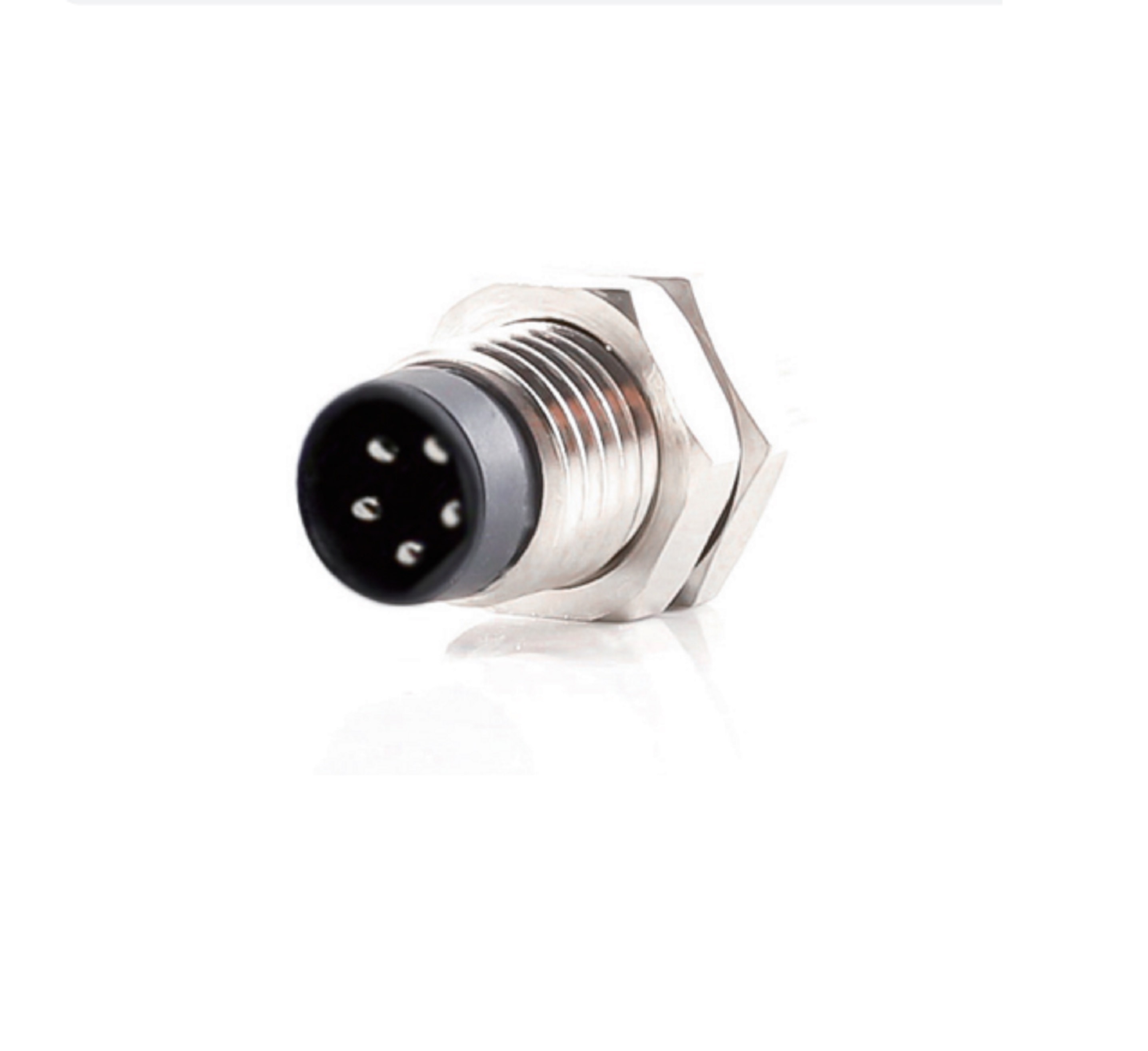M8 Device Receptacle Panel Rear Mount B Code 5Pin Male PCB Connector