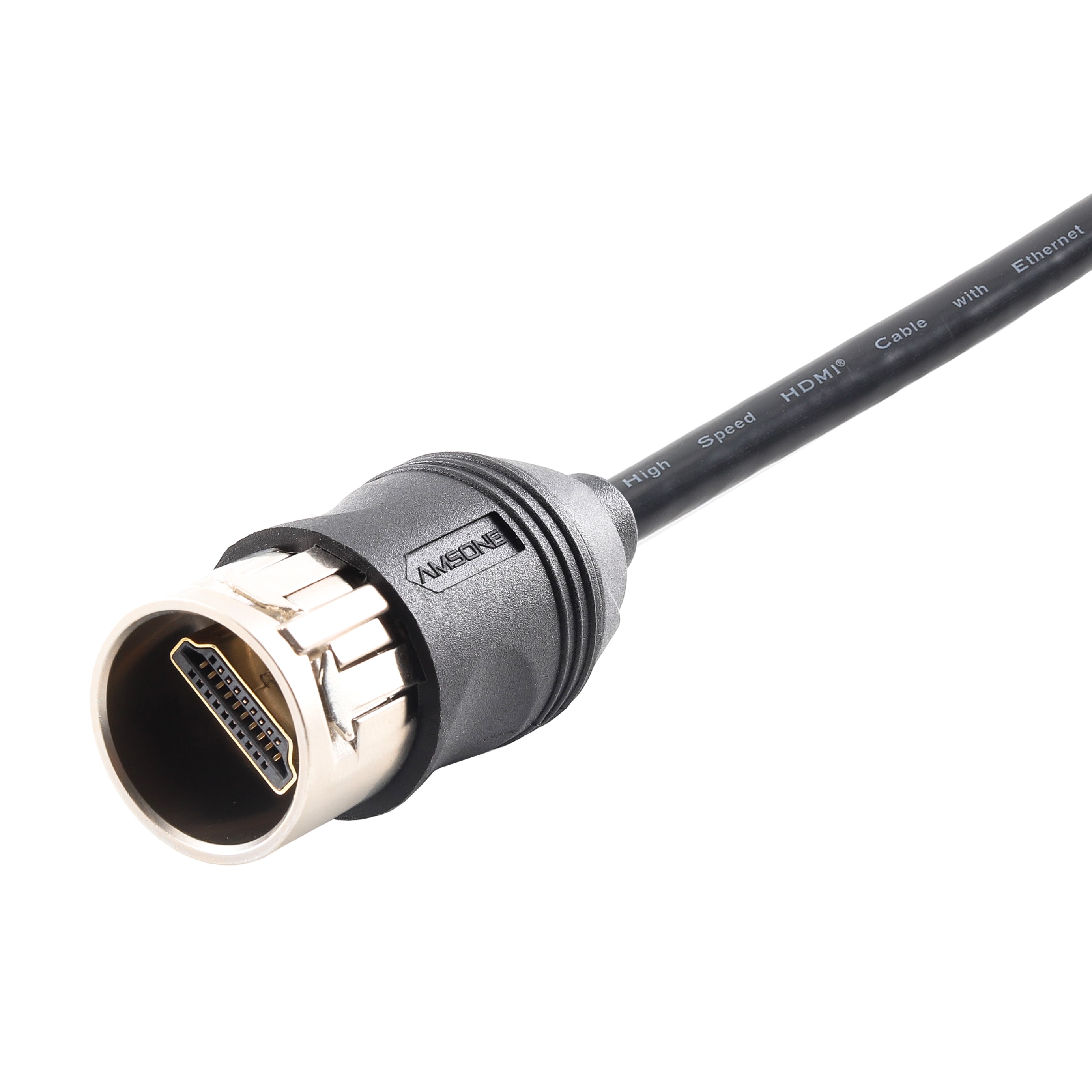 Push-Pull HDMI Patch Cable Removable Carrie Fit EMC Shieldable IP65